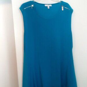 CHAUS Teal Sleeveless Top | Size XL